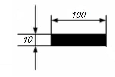 Алюминиевая полоса 10х100 мм 3 м