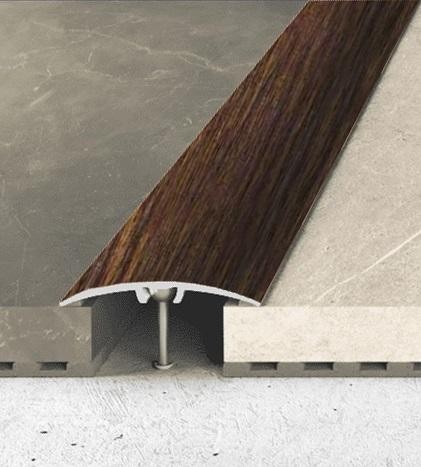 Алюминиевый порог одноуровневый 32 мм Effector A-66 4201 Венге Конго 2,7 м