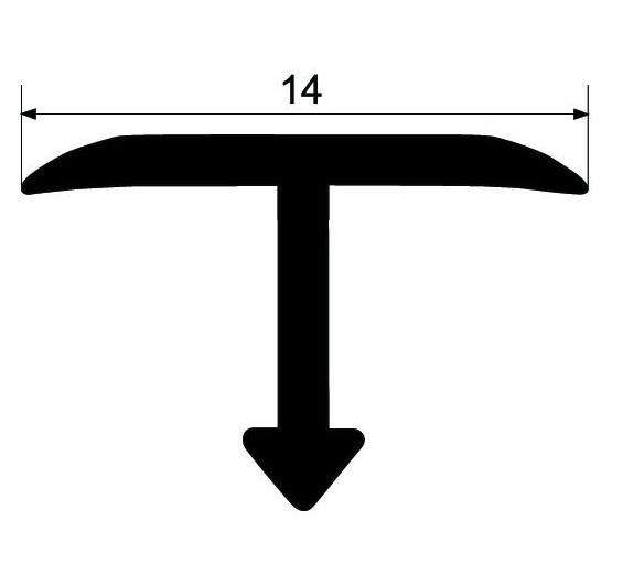 Латунный Т-профиль Yakamoz ЛТ-15 латунь полированная 2,7 м