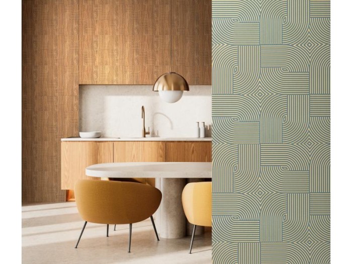 Декоративная стеновая панель 3D 600х4х3000 мм HiWood Maximum DM625 GN4 с рельефным узором