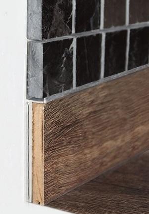 Плинтус из алюминия для гипсокартона ПТ-1/60 ЭКО алюминий 3 м