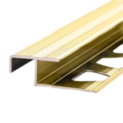 Алюминиевый Z-профиль угловой ПО-183 золото глянец 2,7 м
