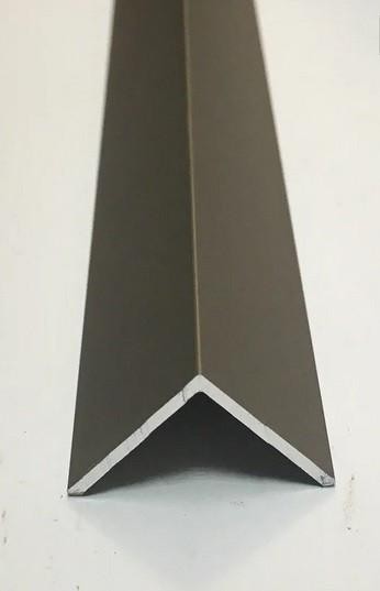 Алюминиевый уголок 25х25 мм ПБ25х25 шампань матовая 3 м