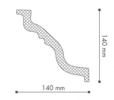 Потолочный плинтус NMC Nomastyl TL 140х140 200 см