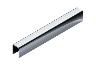 Стальной П-образный профиль 10х10х10 мм NEEXY PVS97-03 MR зеркальный 2.7м