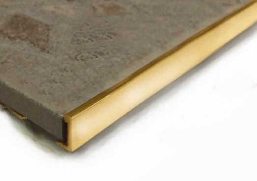 L-образный профиль из латуни 10 мм ЛПО-Г10 Латунь полированная 2,7 м