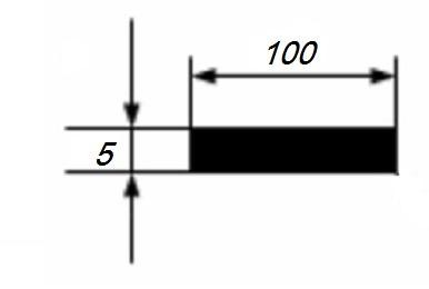 Алюминиевая полоса 5х100 мм 3 м