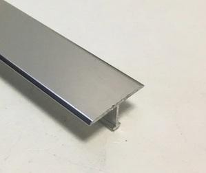 Алюминиевый Т-профиль ПТ-18/5 серебро глянец 2,7 м