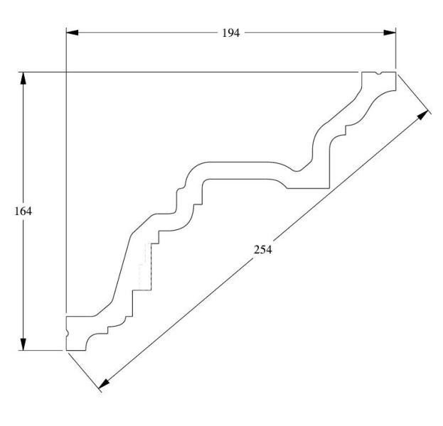 Потолочный плинтус Orac Decor Purotouch C422 2 м