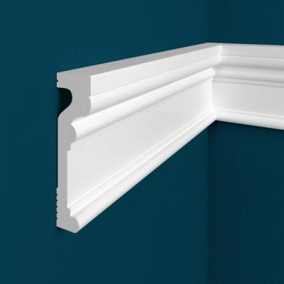 Молдинг Перфект Плюс P62 91х27 мм 2 м белый ударопрочный полимер