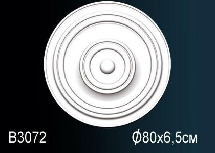 Потолочная розетка Перфект B3072 800 мм белый полиуретан