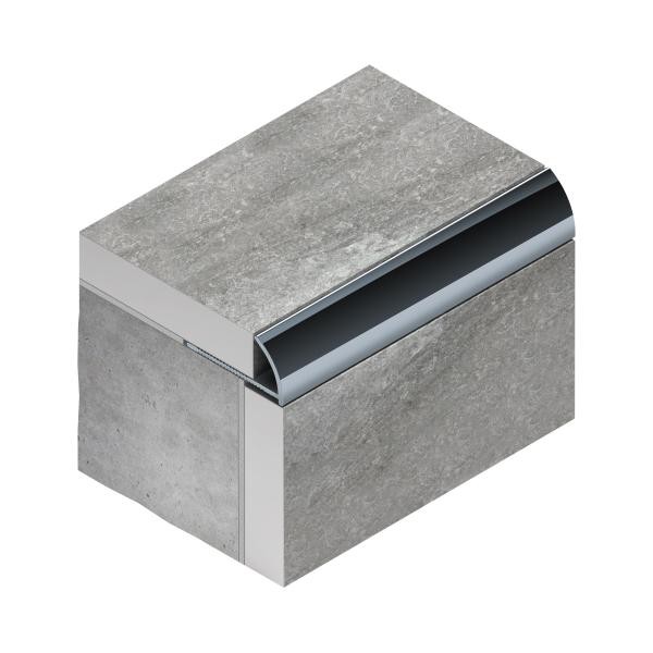 С-профиль для плитки 10 мм гибкий алюминиевый NEEXY PV20-08 MCP шампань матовая 2.7 м