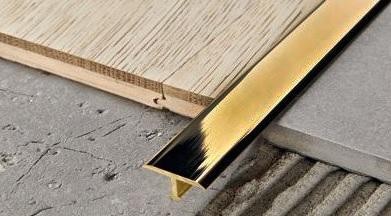 Латунный Т-профиль Yakamoz ЛТ-11 латунь шлифованная 2,7 м