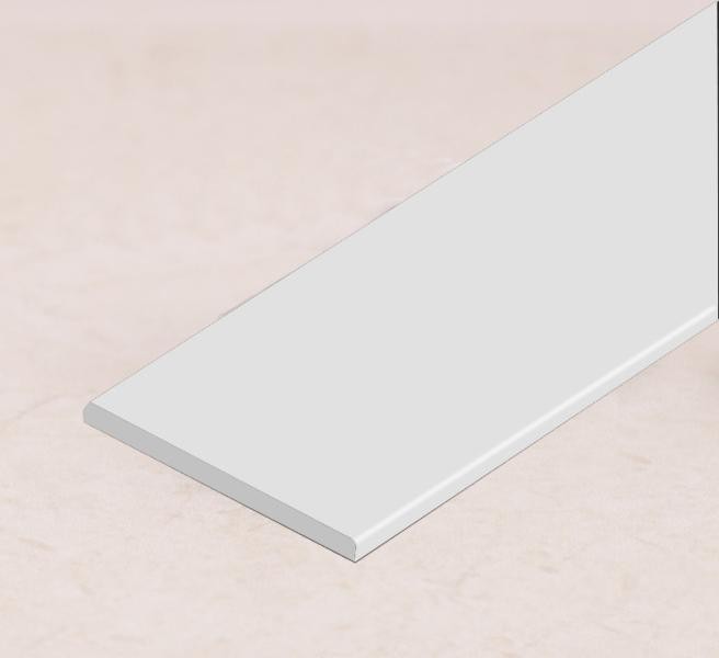 Алюминиевая полоса 20 мм белая матовая 1,6 мм толщина полосы 2,5м