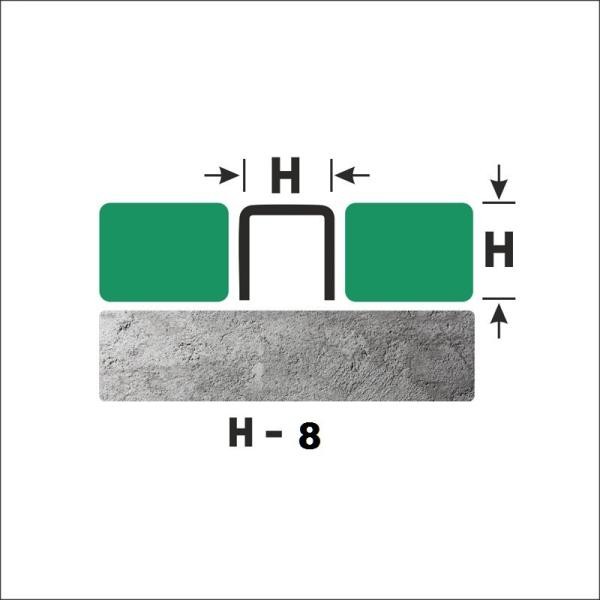 Стальной П-профиль 8х8 мм FU 8 GS золото сатинированное 2,7 м