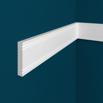 Молдинг Перфект Плюс P64 51х27 мм 2 м белый ударопрочный полимер