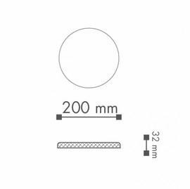 Потолочная розетка NMC Arstyl R1516 диаметр 200 мм