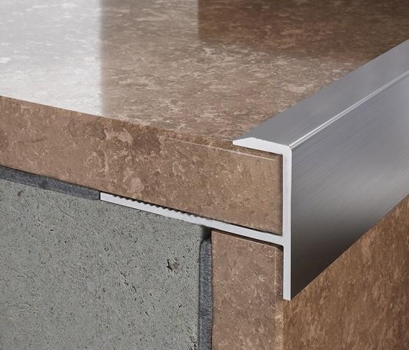 Профиль F-образный гибкий из алюминия ПФ-10 Серебро матовое 2,7 м