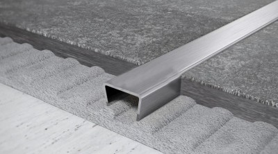 Профиль П-образный из нержавеющей стали 8х25 мм FUB 8х25 M Сталь сатинированная 2,7 м