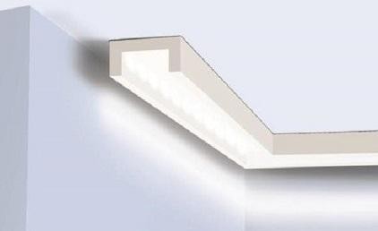 П-профиль под светодиодную ленту 30х15 мм Hiwood LB30 из полистирола 2 м