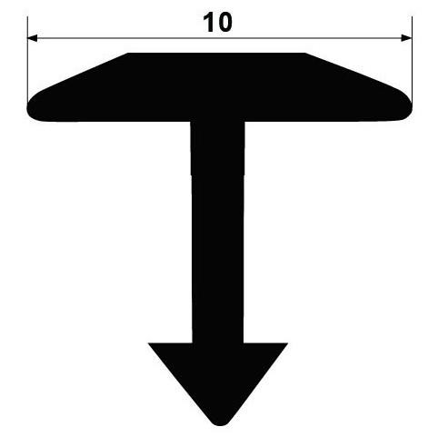 Латунный Т-профиль Yakamoz ЛТ-11 латунь полированная 2,7 м