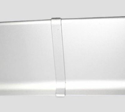 Соединитель ПВХ для плинтуса Евротрим L-80 серебро