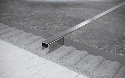 Стальной П-профиль 8х8 мм FU 8 P полированная сталь 2,7 м