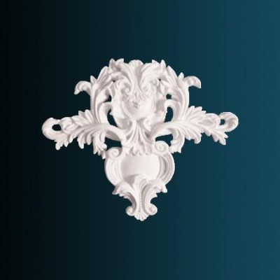 Декоративный орнамент Перфект G2060 467х565х57 мм белый полиуретан