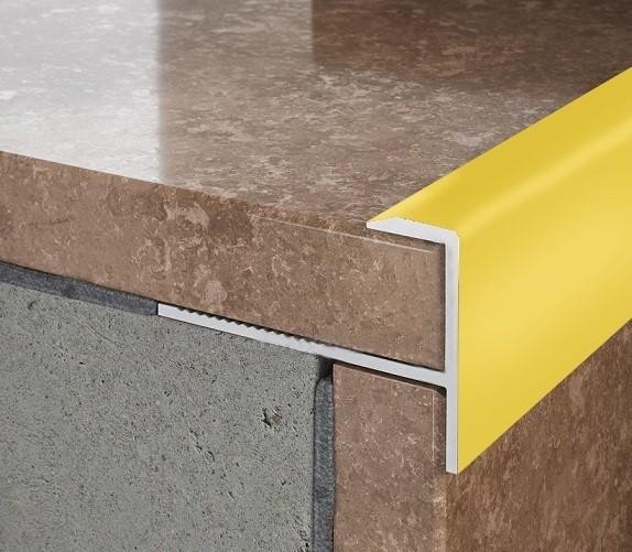 Профиль F-образный гибкий из алюминия ПФ-10 Золото матовое 2,7 м