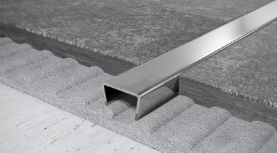 Профиль П-образный из нержавеющей стали 8х25 мм FUB 8х25 P Сталь полированная 2,7 м