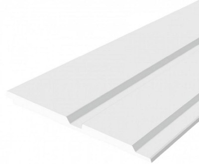 Отделочная панель 120х12 мм Hiwood LV123N NP белый 2,7м