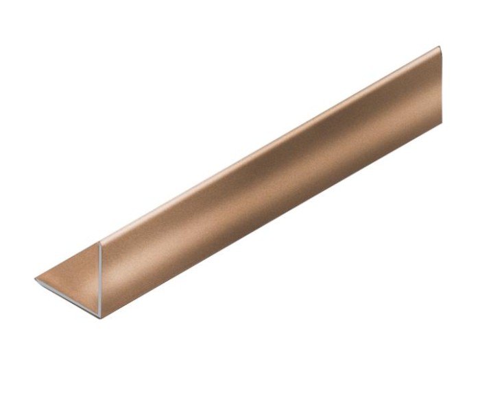Уголок 25х25 мм алюминиевый NEEXY PV64-07 BBR бронза блестящая 2.7 м