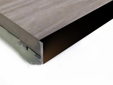 Алюминиевый профиль L-образный 10 мм ПО-Г10 Чёрный глянец 2,7 м