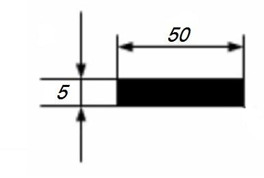 Алюминиевая полоса 5х50 мм 3 м