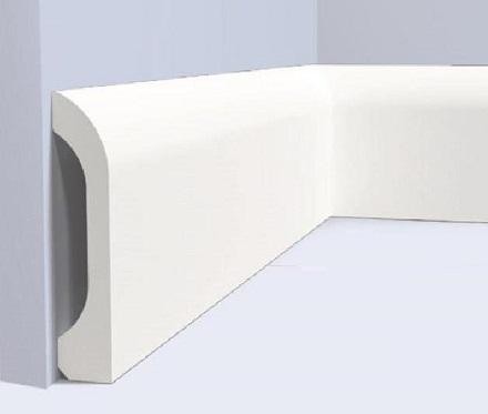 Напольный плинтус 98 мм Hiwood B98V1 из полистирола 2 м