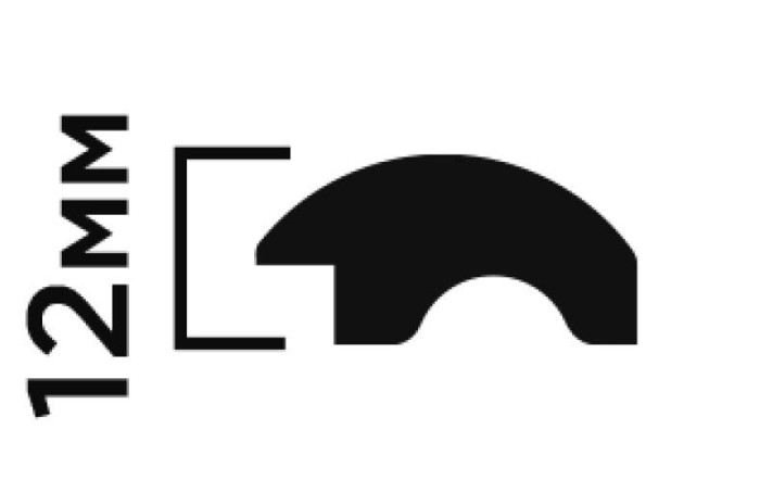 Финишный молдинг для панелей HiWood LF140B BR432 коричневый 12х26 мм 2,7 м