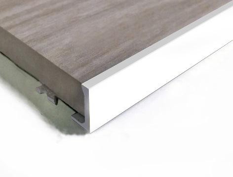 Алюминиевый профиль L-образный 10 мм ПО-Г10 Белый 2,7 м