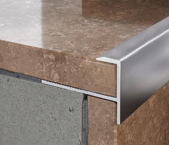 Профиль F-образный гибкий из алюминия ПФ-10 Серебро глянец 2,7 м