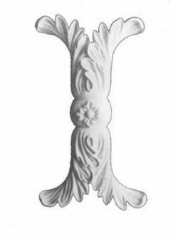 Декоративный орнамент Перфект G2066 220х120х25 мм белый полиуретан