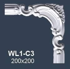 Угловой элемент для молдингов NMC WL1-C3 200х200 Wallstyl комплект 4шт