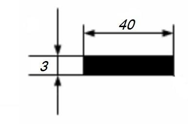 Алюминиевая полоса 3х50 мм 3 м