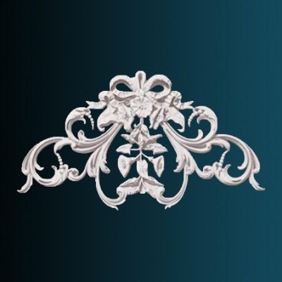 Декоративный орнамент Перфект G2071 305х564х20 мм белый полиуретан