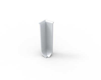 Уголок внутренний для плинтуса 60 мм Мега-Трейд ЛП-60ув 0033 без покрытия