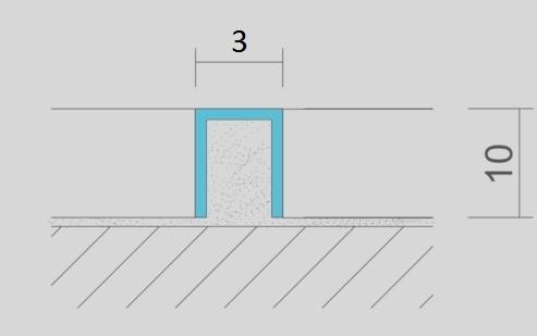 П-профиль из нержавеющей стали 3х10 мм SUP03-10H ZG золото глянец 2,7м