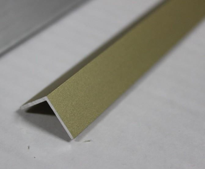 Уголок алюминиевый 25х25 мм Евротрим 0301.00 золото 3 м