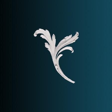 Декоративный орнамент Перфект G2353L 241х191х20 мм белый полиуретан