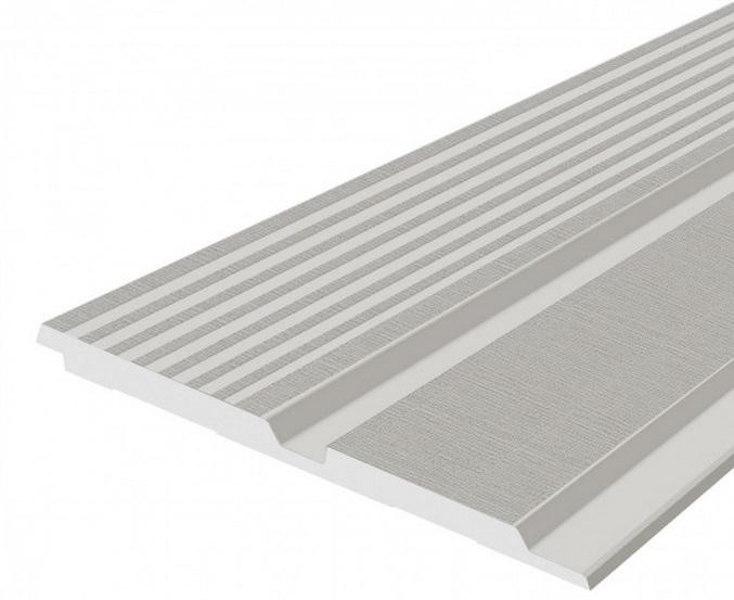 Отделочная панель 120х12 мм Hiwood LV123 S339S серый 2,7м
