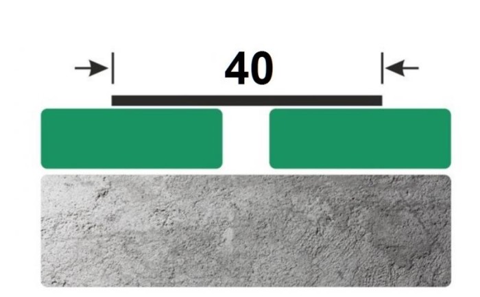 Стальная полоса 40 мм FB 40 GS золото сатинированное 3 м