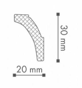 Потолочный плинтус NMC Wallstyl WT8 30х20 200 см