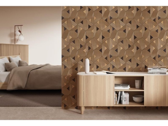 Декоративная стеновая панель 3D 600х4х3000 мм HiWood Maximum DM629 BR55 с рельефным узором